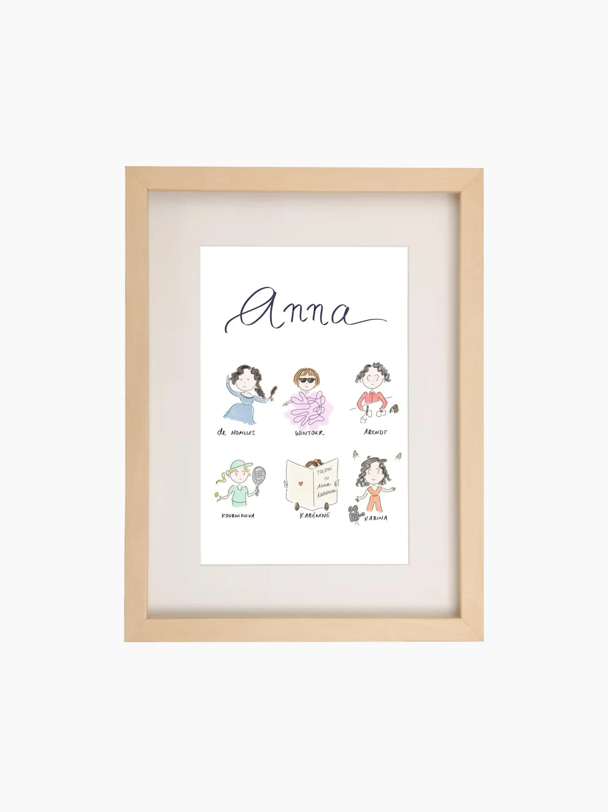 Anna Kids Art Print