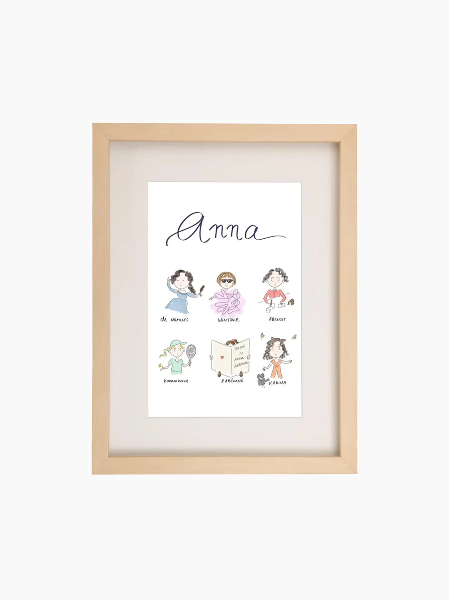 Anna Kids Art Print