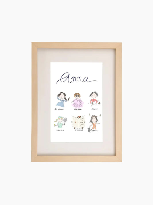 Anna Kids Art Print