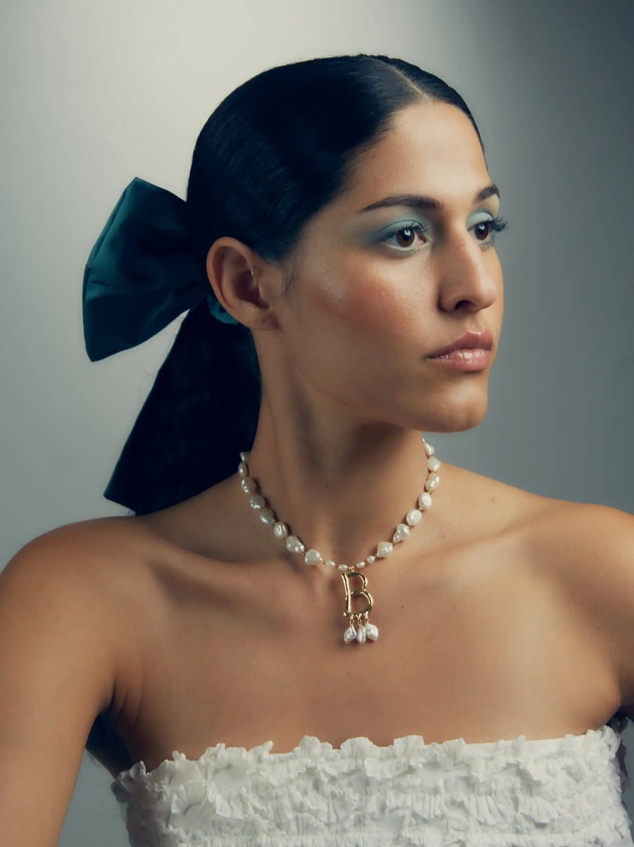 Pearl Letter Necklace