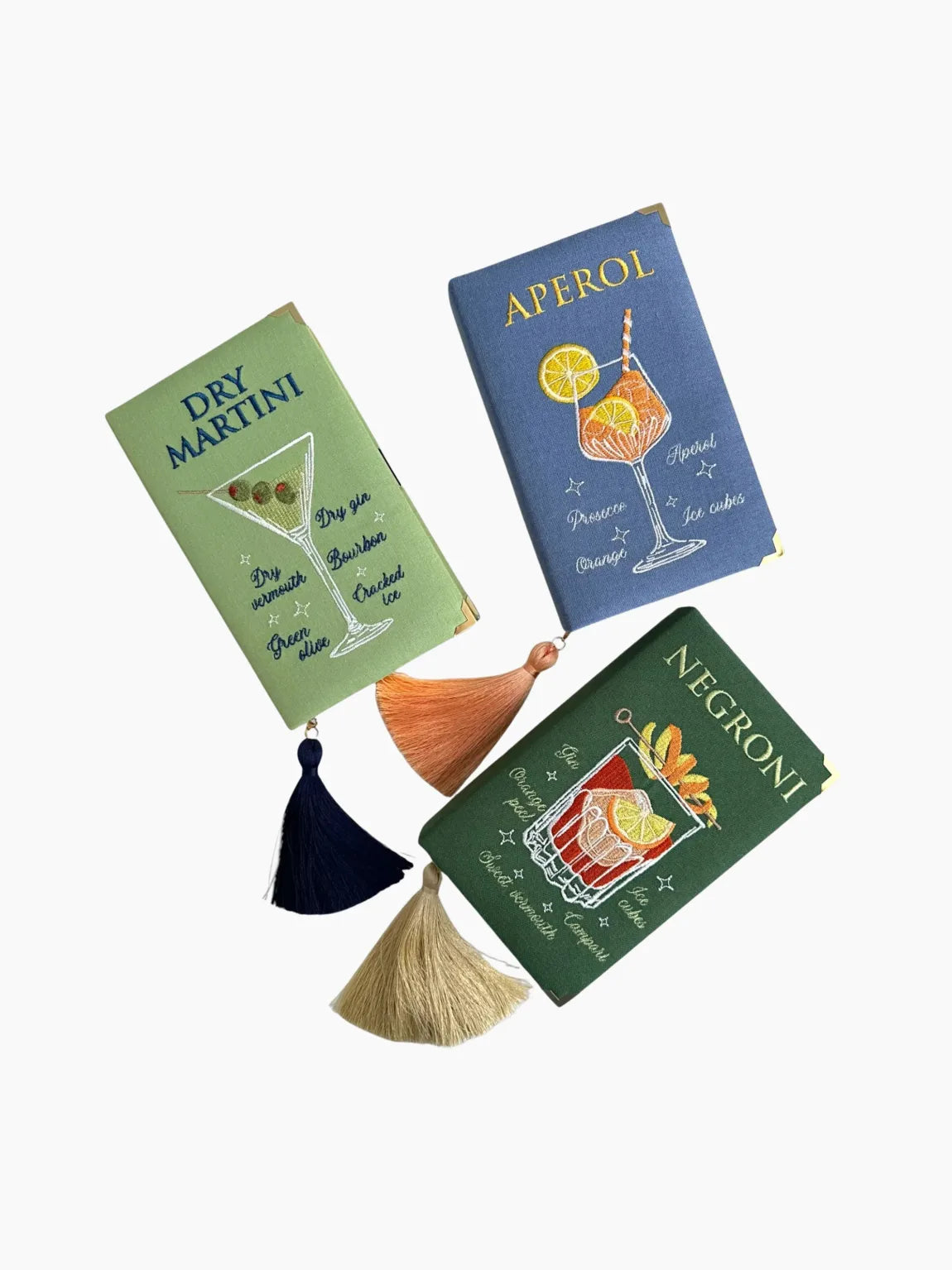 Aperol Embroidered Clutch