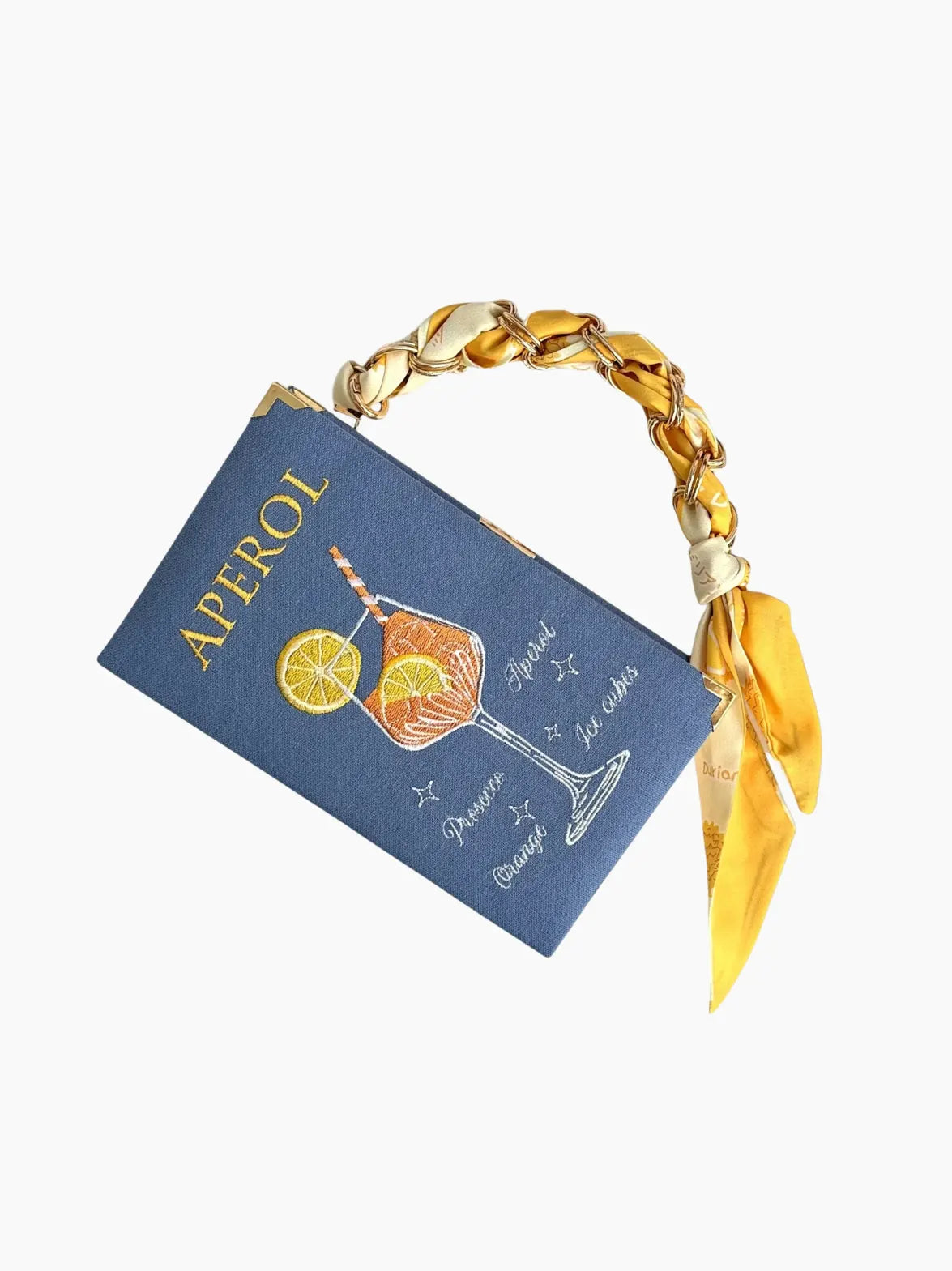 Aperol Embroidered Clutch