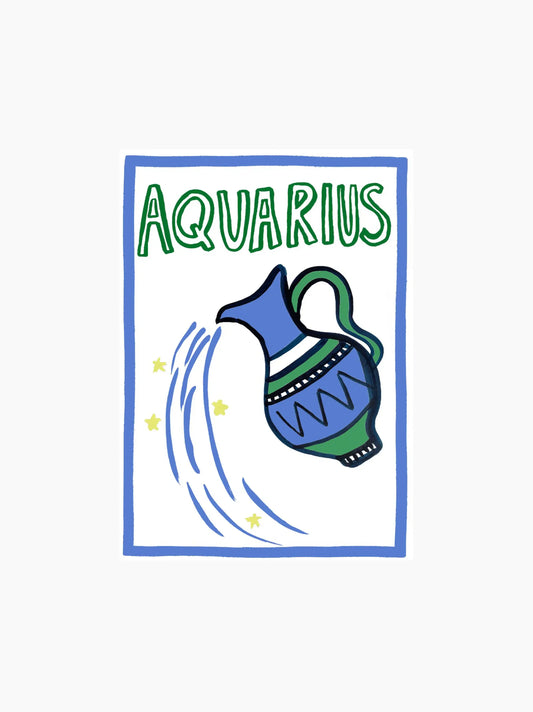 Aquarius Tea Towel