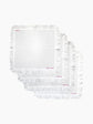 Pink Ruffled Gratitude Linen Napkins Set of 4