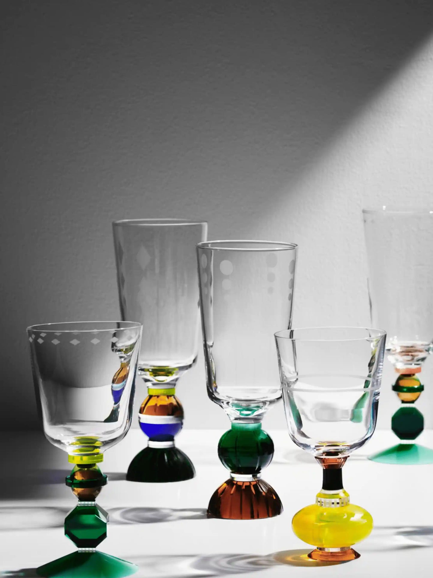 Ascot Tall Crystal Glass Set