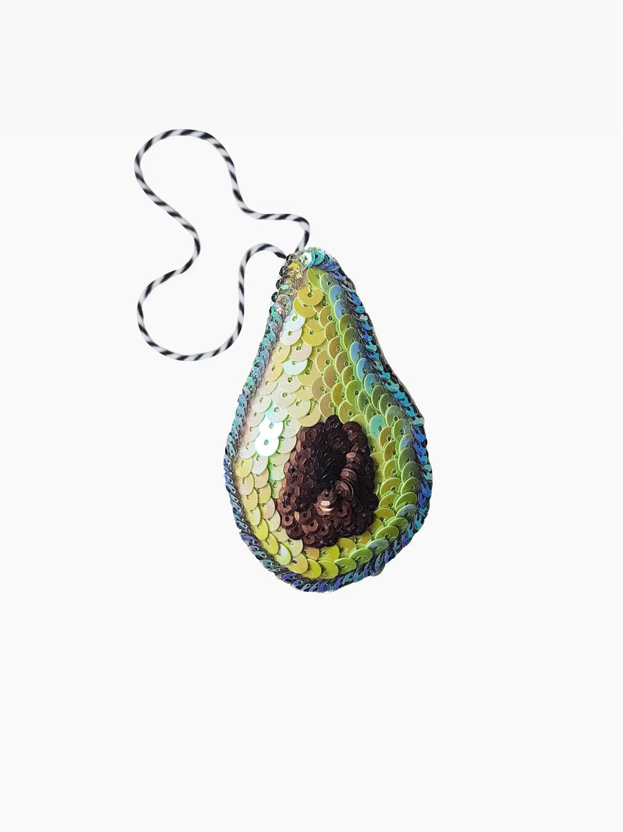Avocado Sequin Ornament