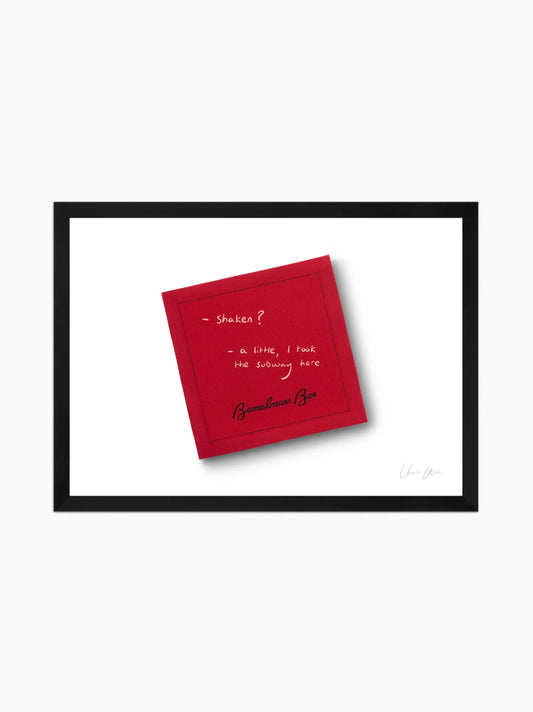 Napkin at Bemelmans i Framed Art Print