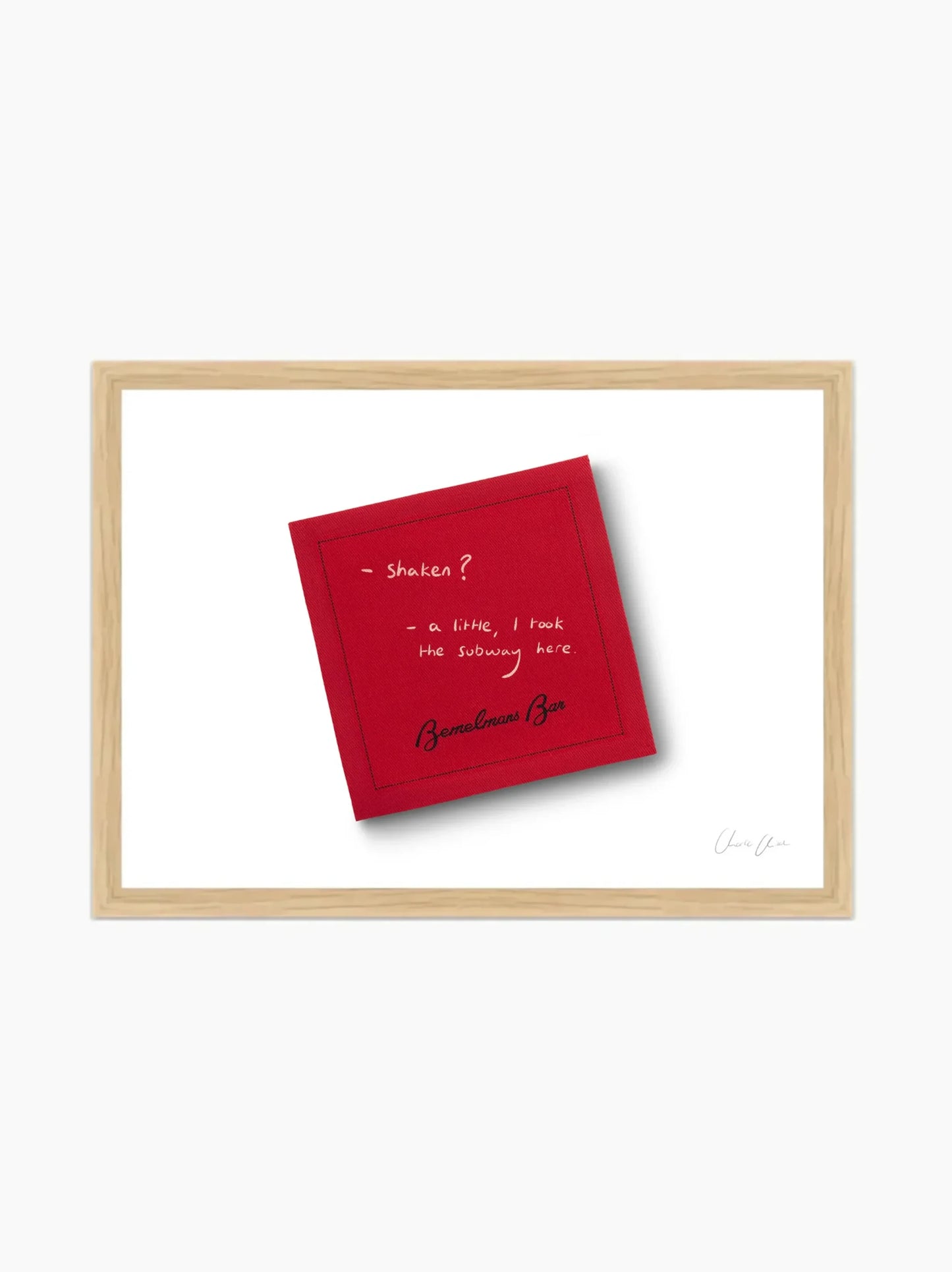 Napkin at Bemelmans i Framed Art Print