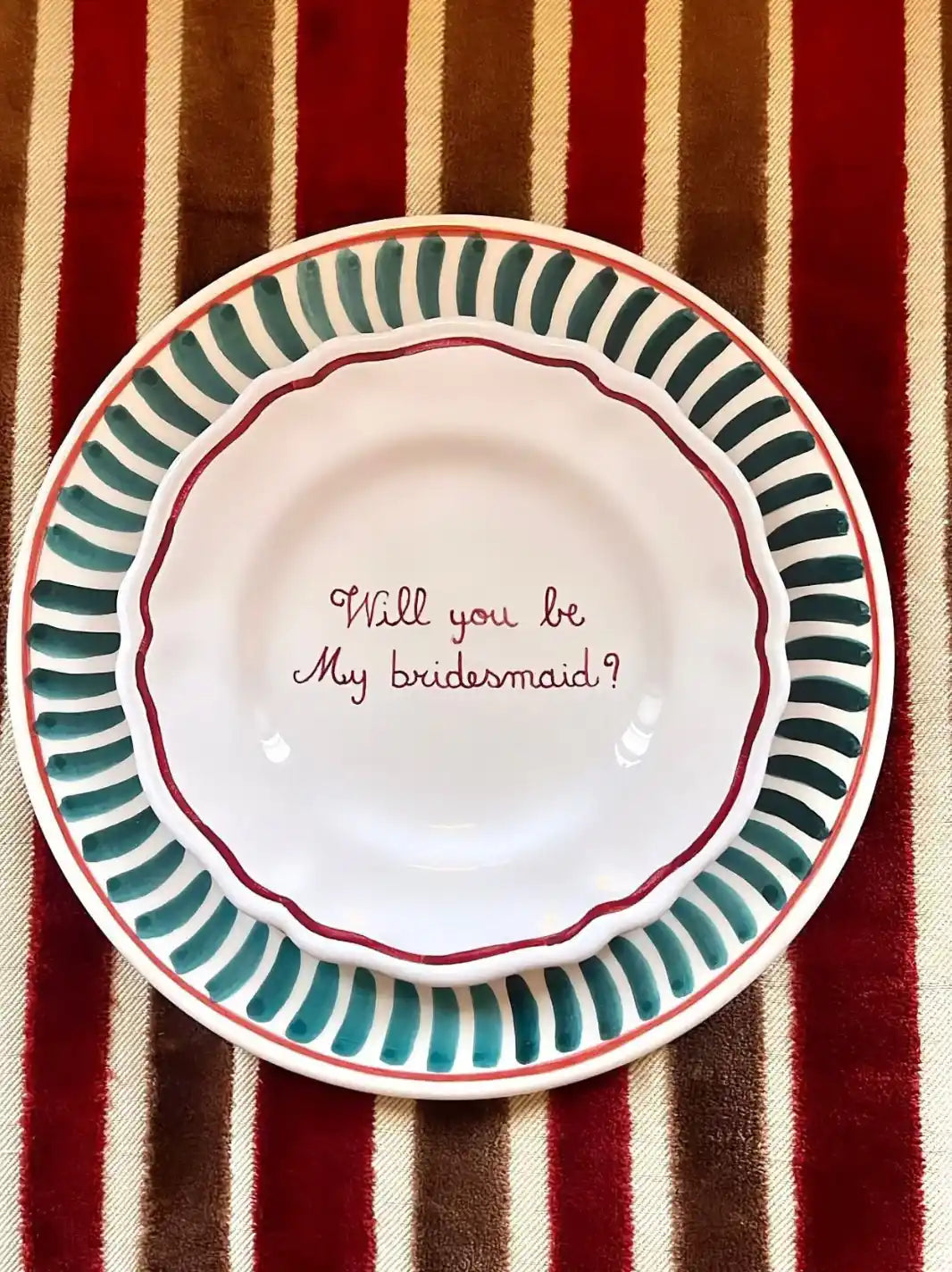 Bridesmaid Plate Set