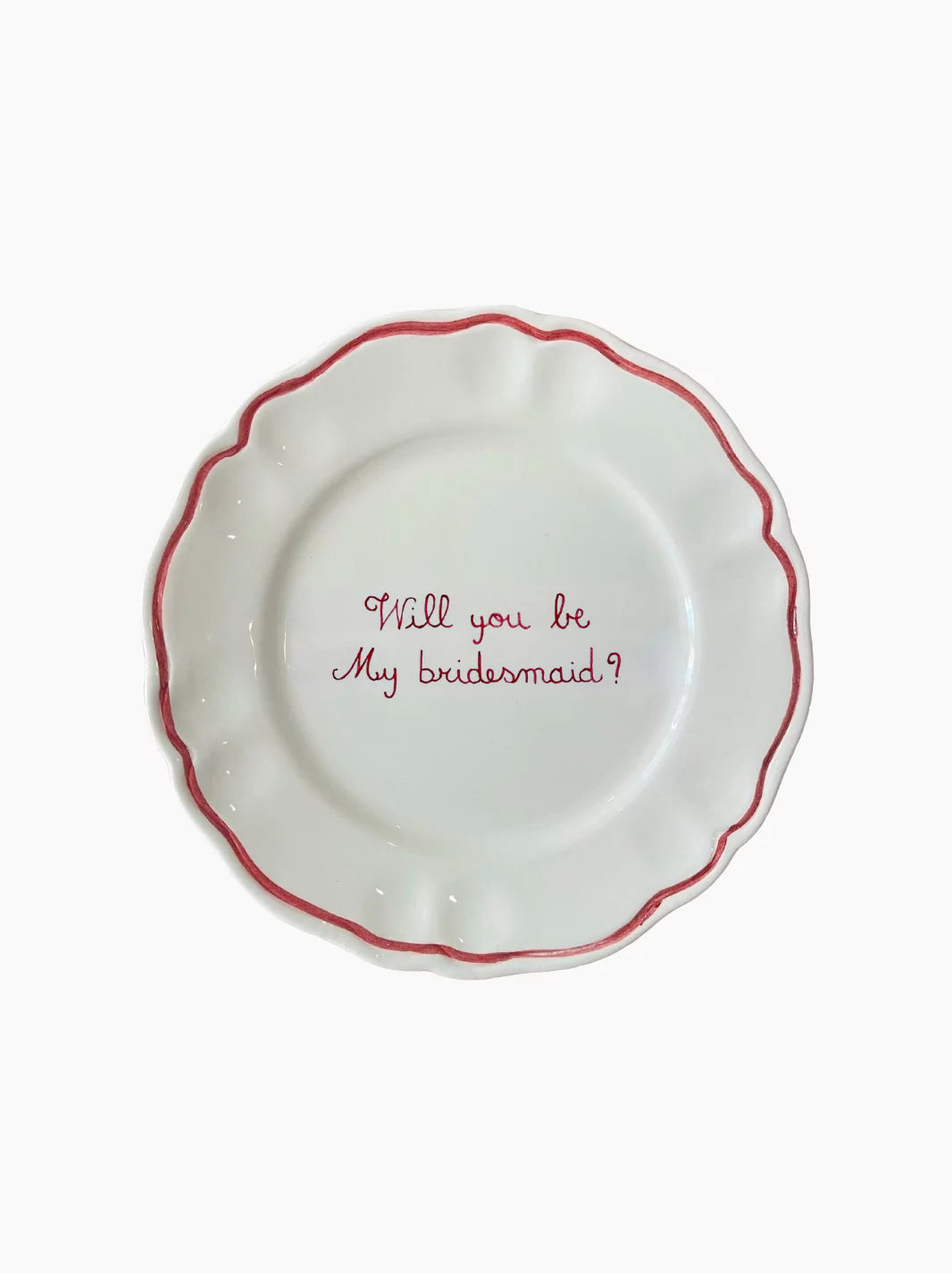 Bridesmaid Plate Set