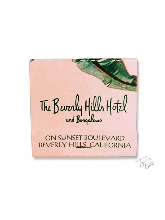 Beverly Hills Hotel Matchbook Print
