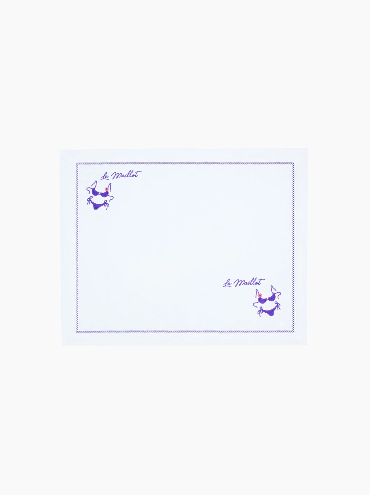 Linen Motif Placemats Set of 2