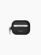 Black Leather Airpods Case