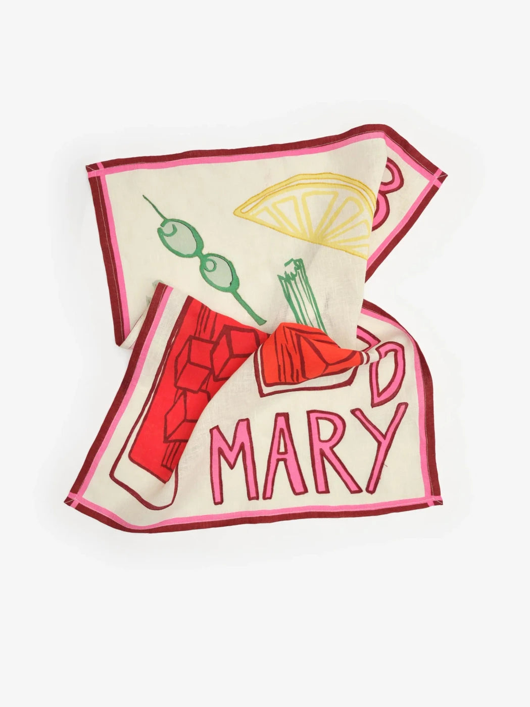 Bloody Mary Linen Tea Towel