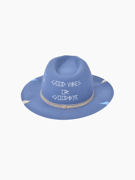Blue Good Vibes or Goodbye Wool Hat