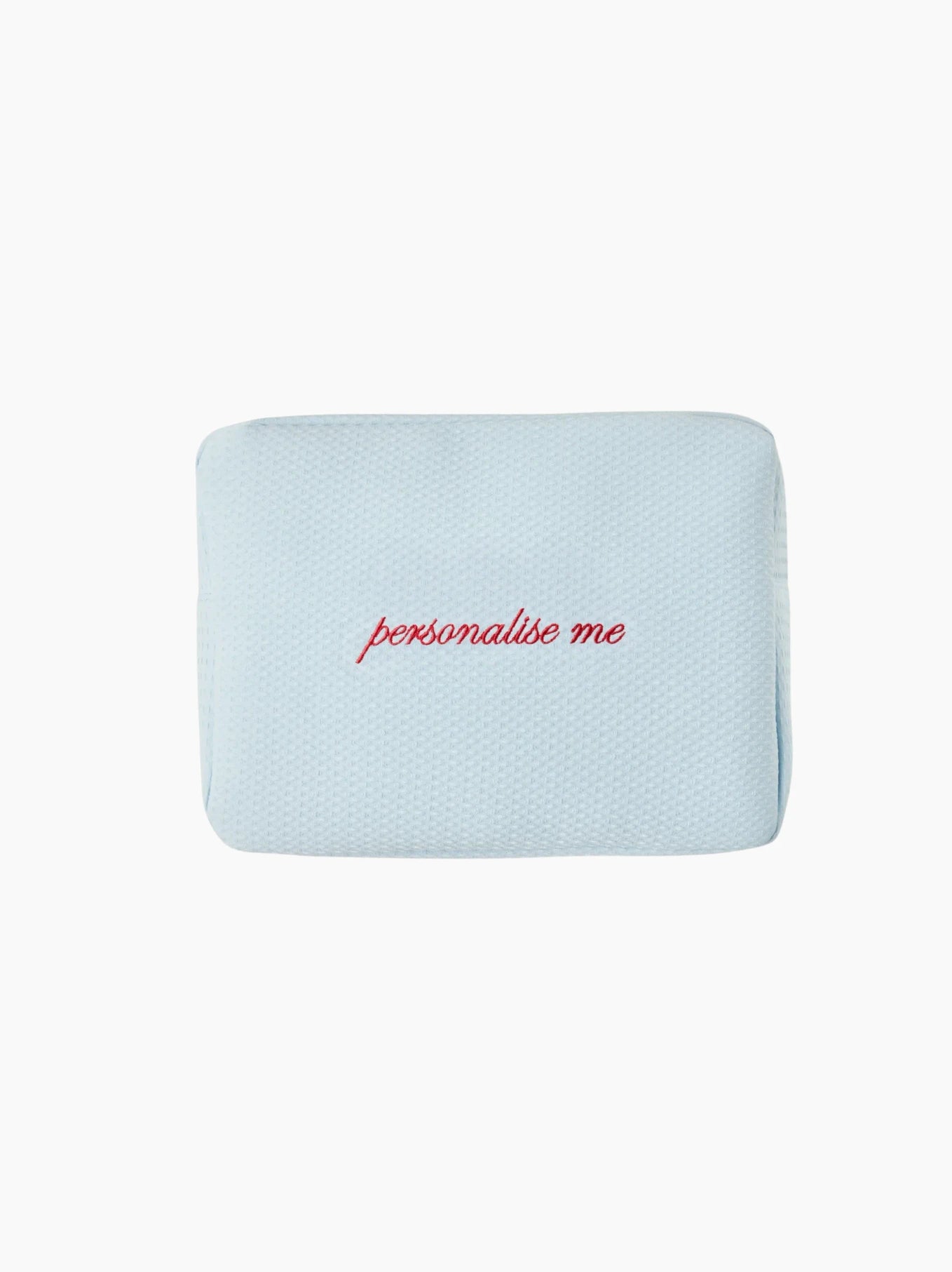 Personalised Blue Waffle Pouch