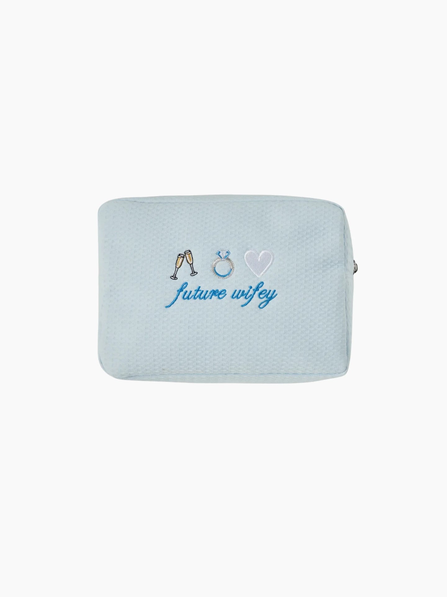 Personalised Blue Waffle Pouch