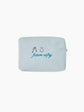 Personalised Blue Waffle Pouch