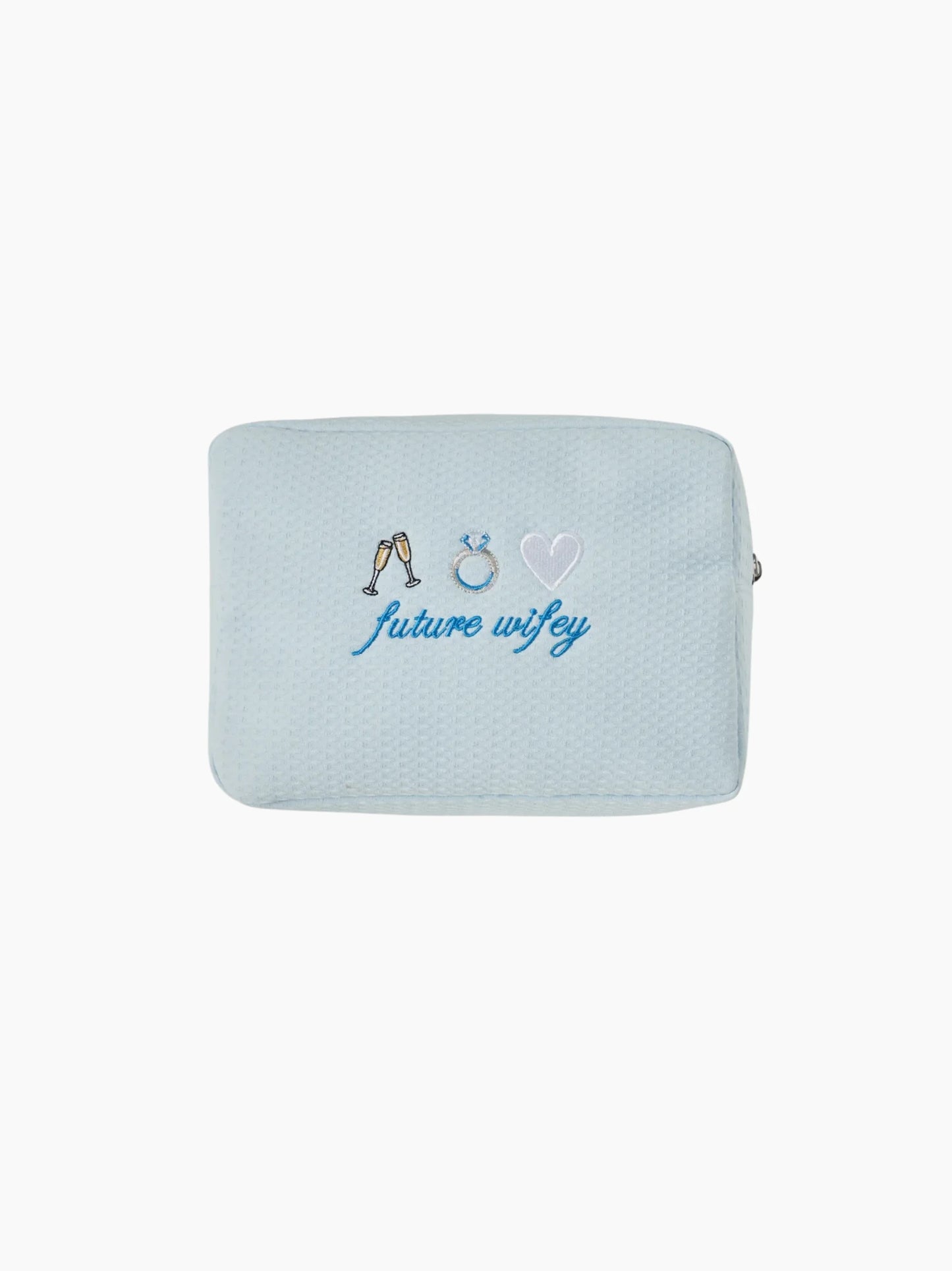 Personalised Blue Waffle Pouch