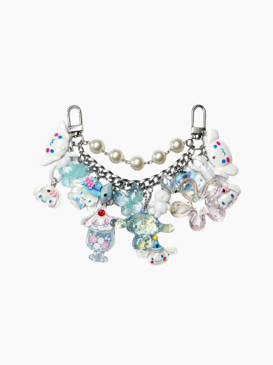 Blue Chain Bag Charm