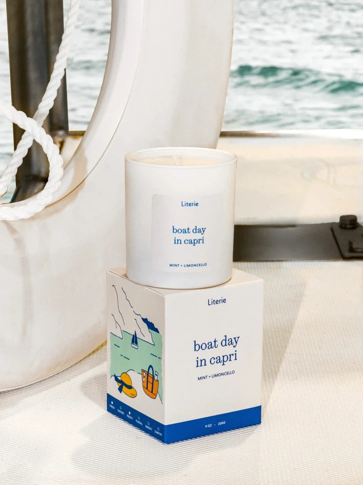 Boat Day in Capri Candle