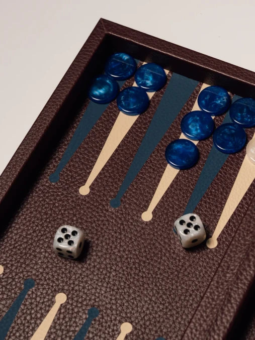 Leather Booklet Backgammon