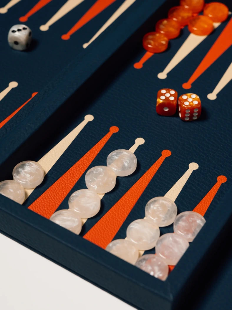 Leather Booklet Backgammon