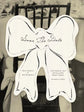 Bow Save The Date Wedding Cards
