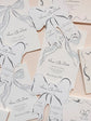 Bow Save The Date Wedding Cards
