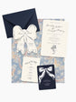 Bow Save The Date Wedding Cards