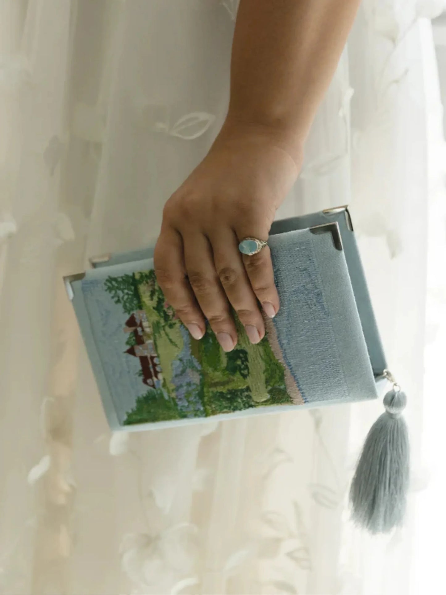 Bridal Embroidered Clutch