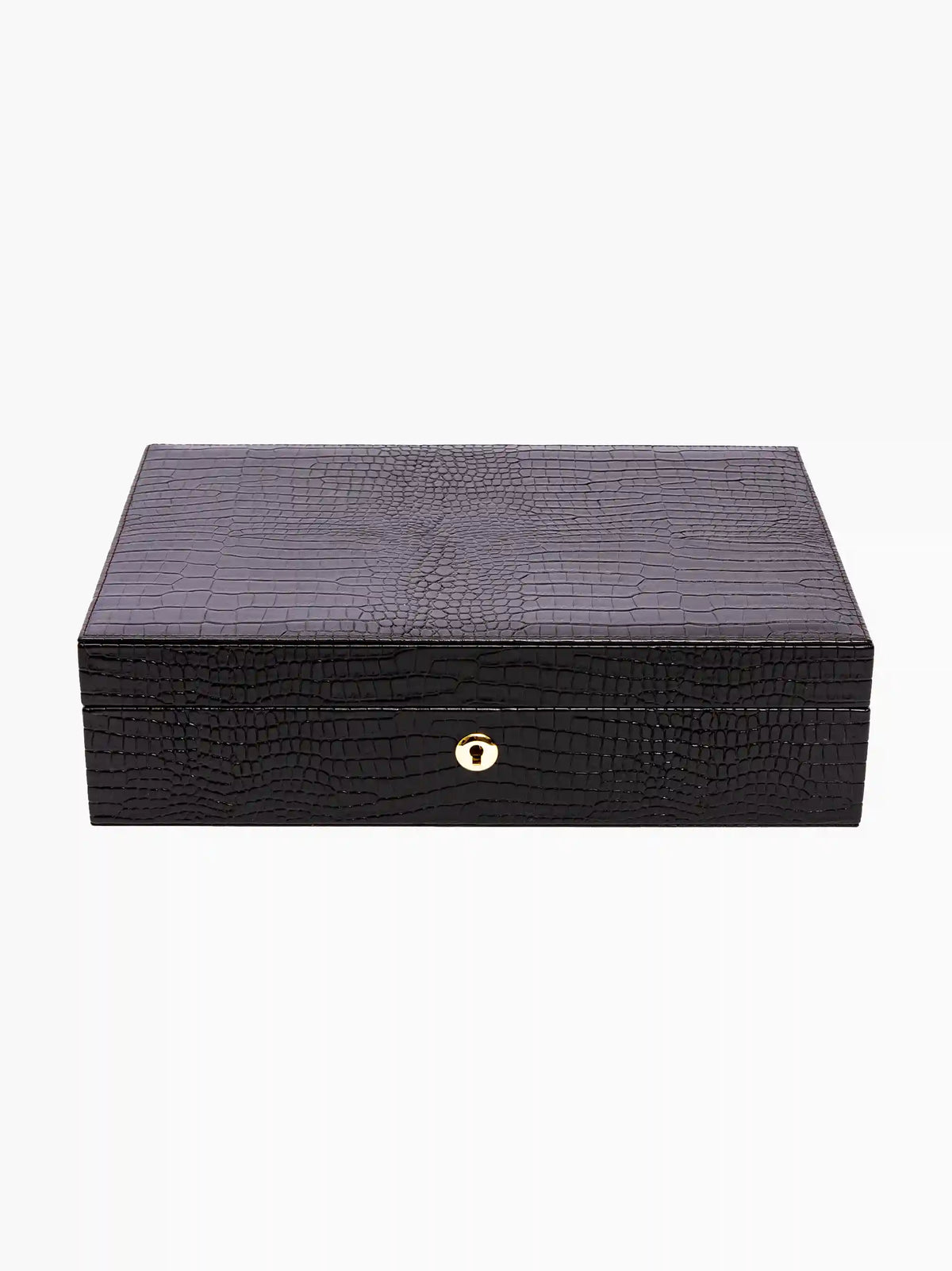 Brown Brompton Leather Ten-Piece Watch Box