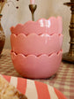 Bespoke Initial Scalloped Bowls Set of 4