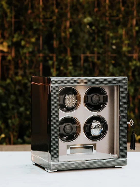 Carbon Fibre Formula Quad Watch Winder