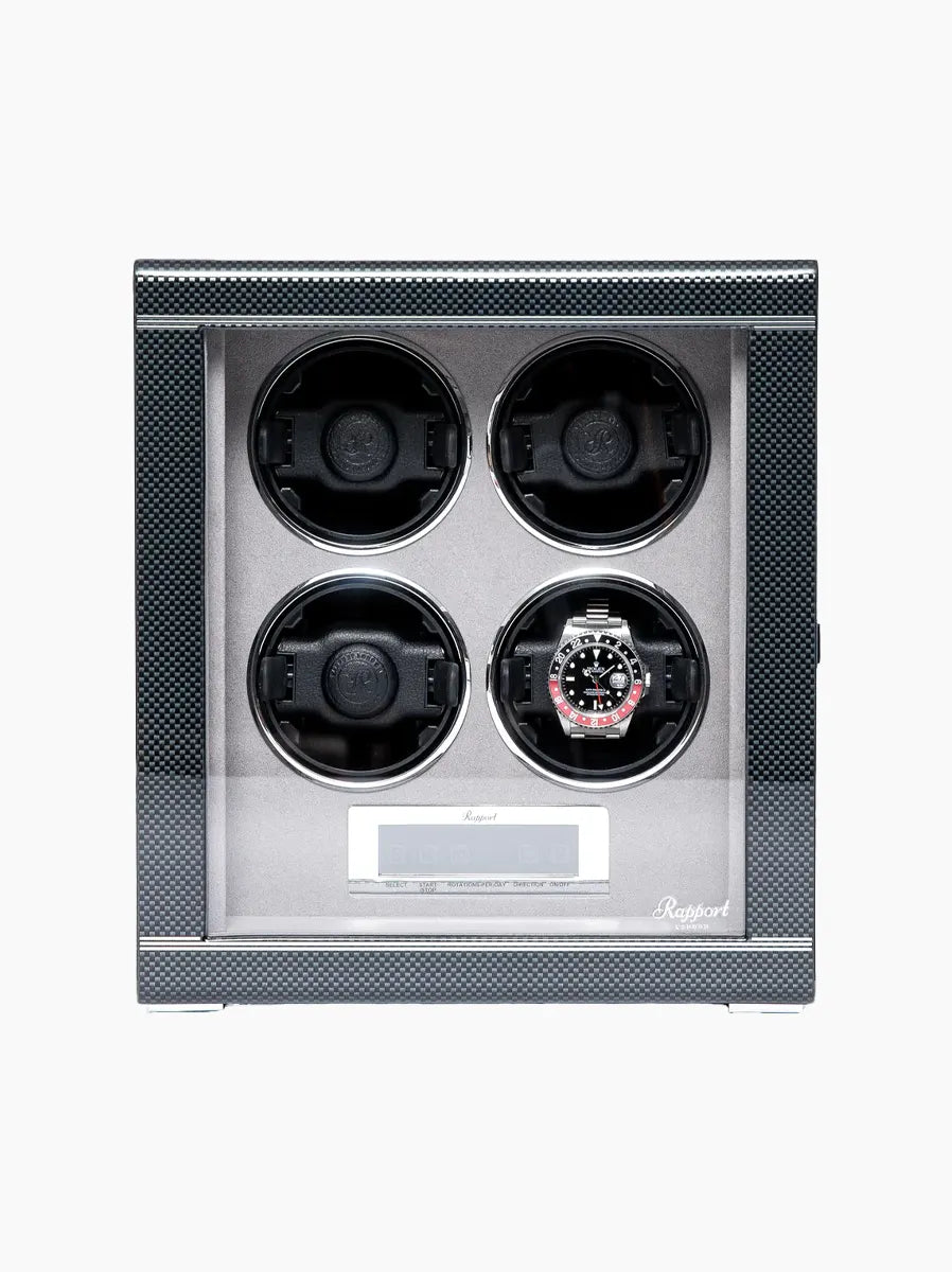 Carbon Fibre Formula Quad Watch Winder