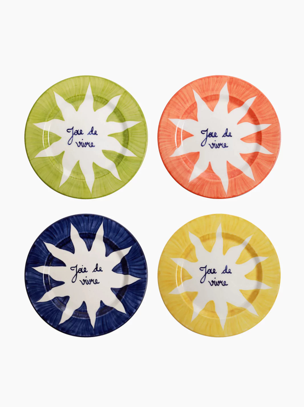 Soleil Joie De Vivre Dessert Plates Set of 4