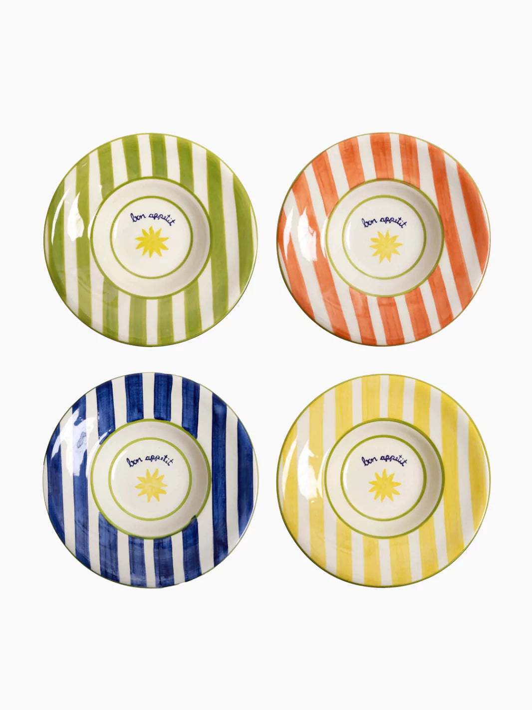 Loulou Bon Appetit Pasta Plates Set of 4