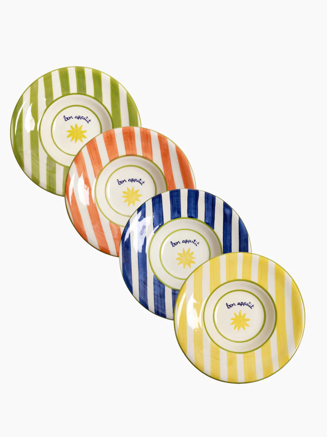 Loulou Bon Appetit Pasta Plates Set of 4