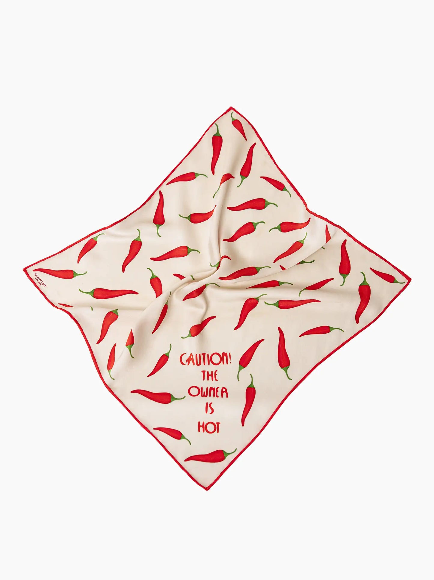 Caution The Owner Is Hot Pocket Square