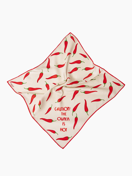 Caution The Owner Is Hot Pocket Square