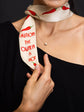 Caution The Owner Is Hot Ribbon Scarf