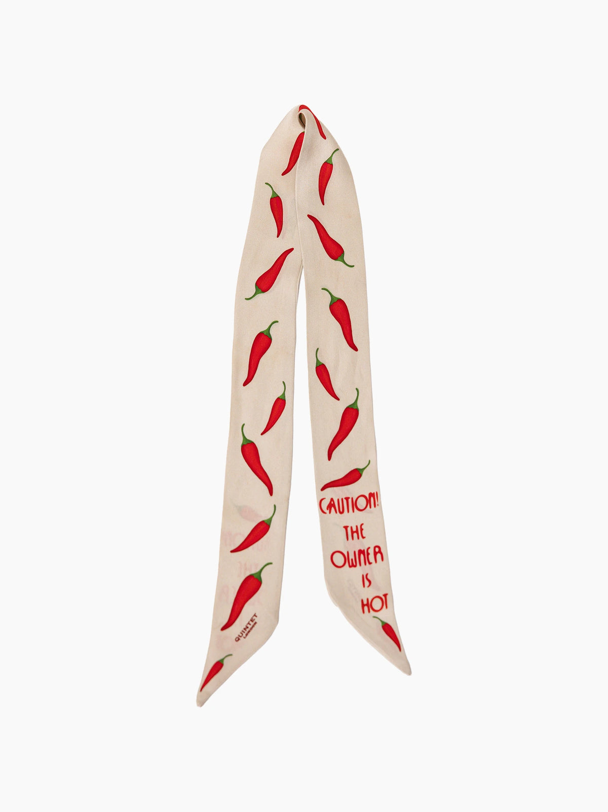 Caution The Owner Is Hot Ribbon Scarf