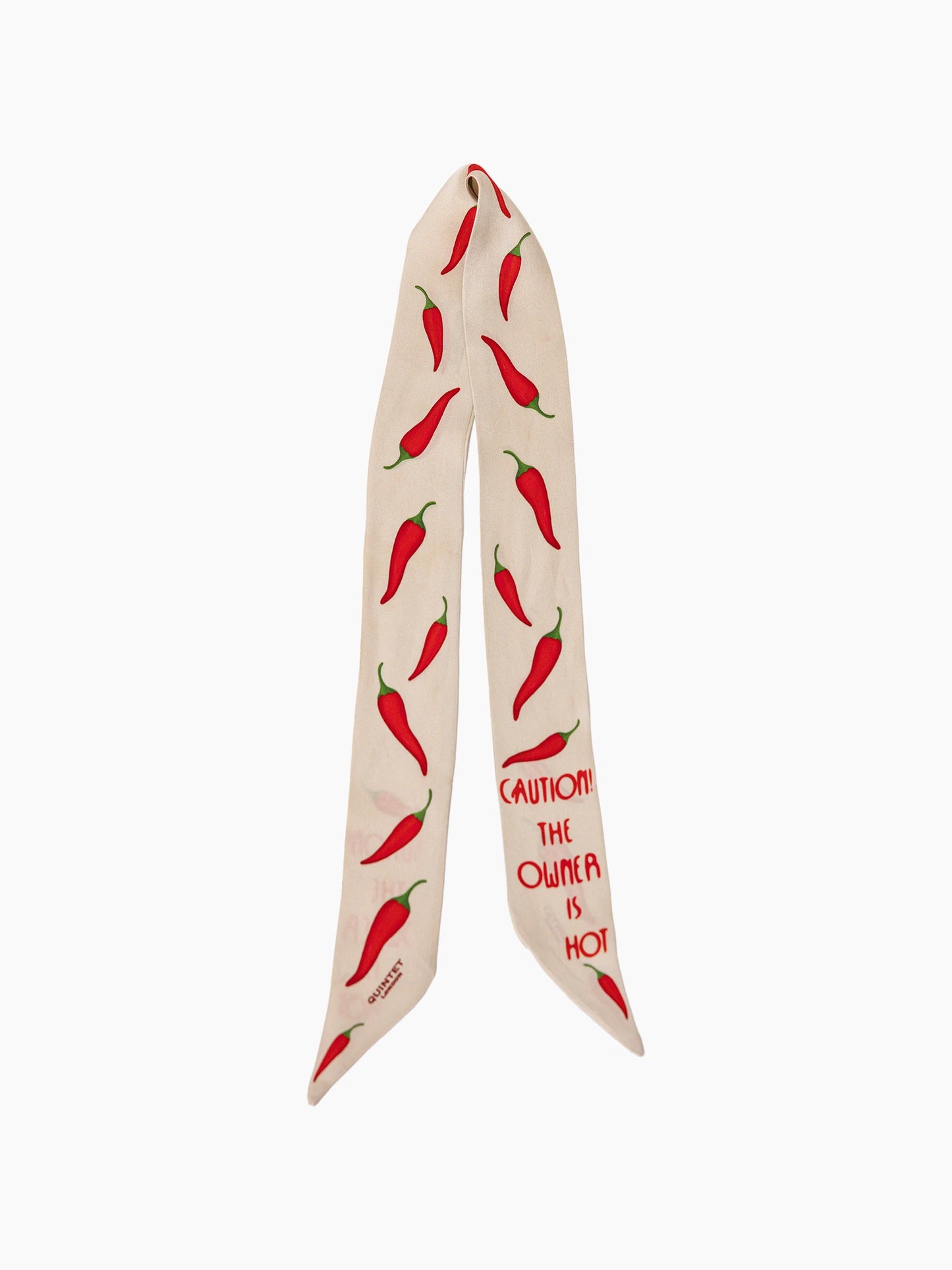 Caution The Owner Is Hot Ribbon Scarf