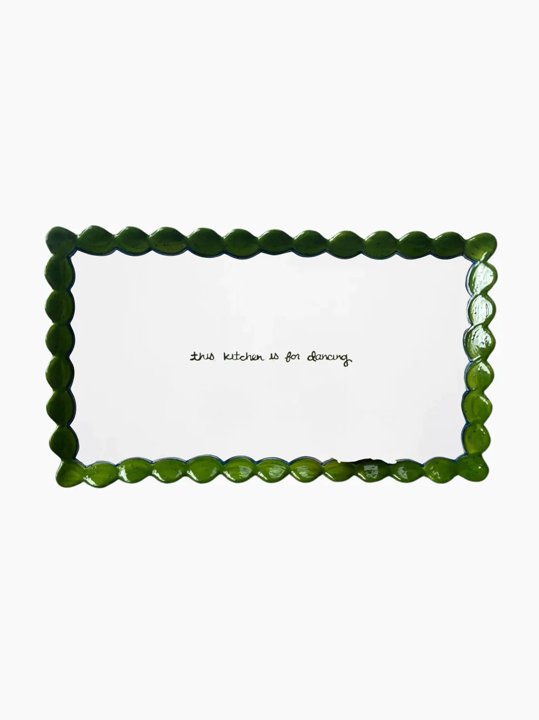 This Kitchen Is For Dancing Scalloped Tray | The Go-To