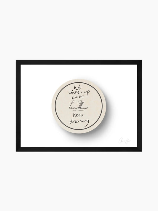 Coaster at Chateau Marmont Art Print