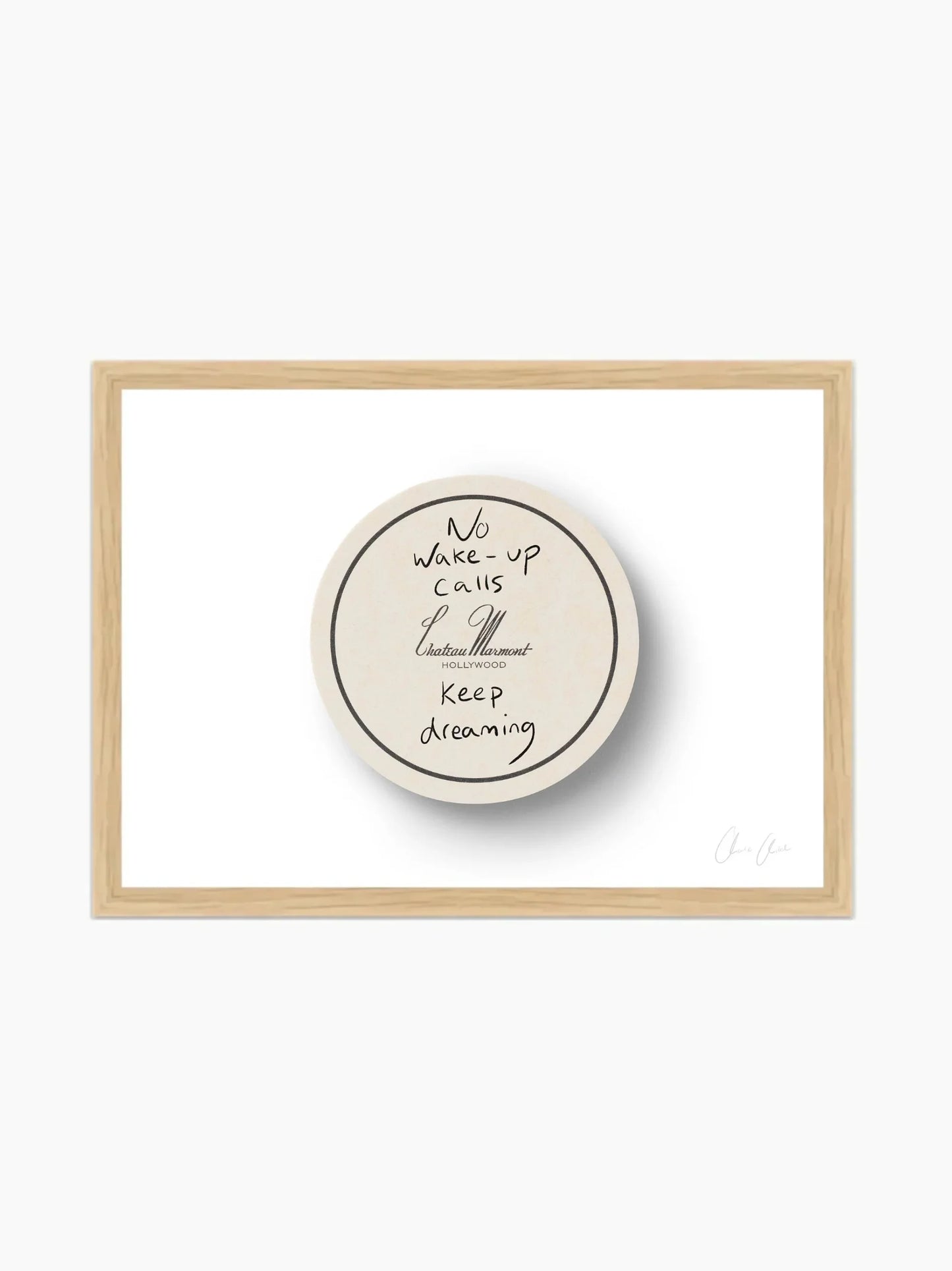 Coaster at Chateau Marmont Art Print