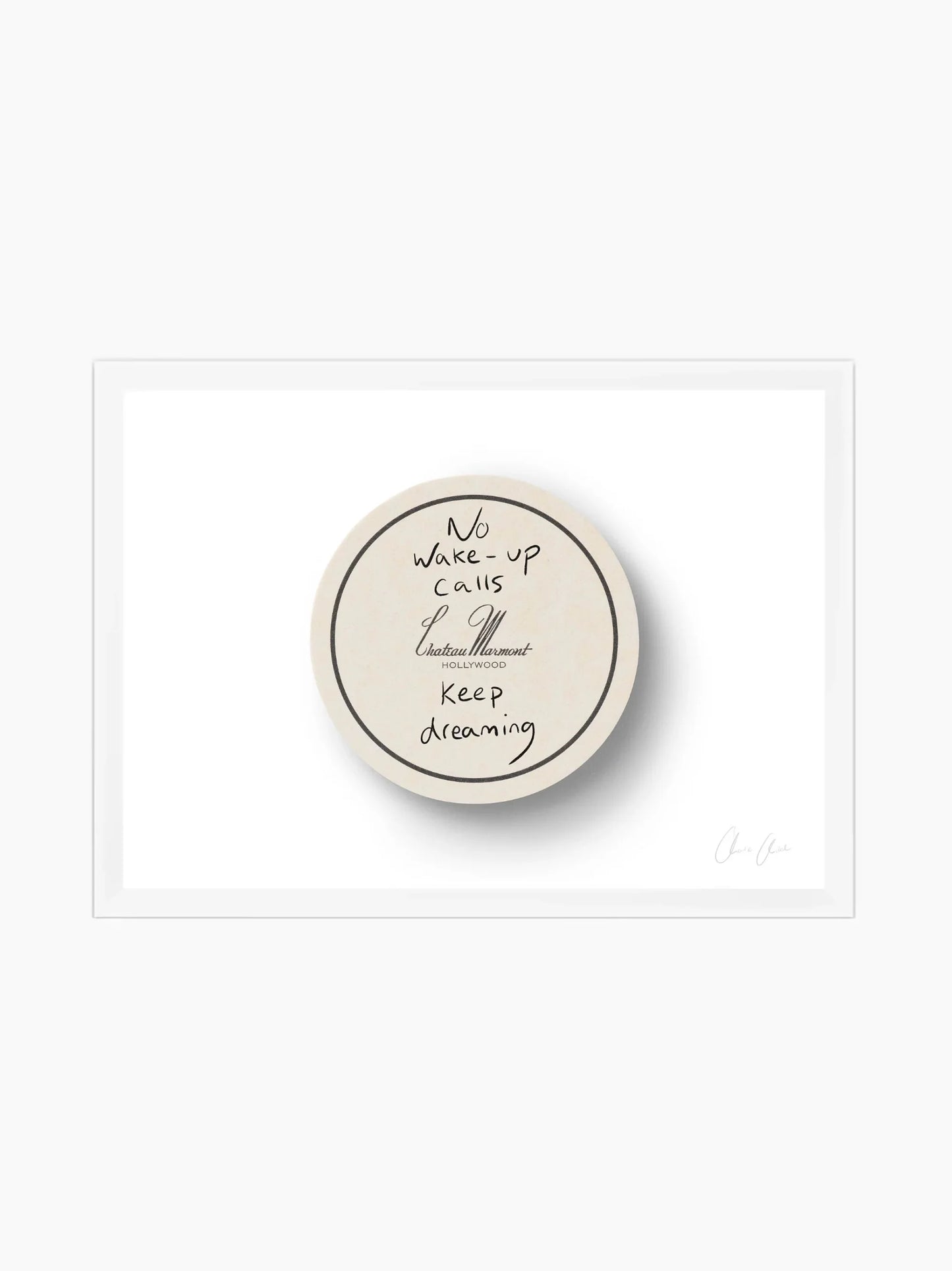 Coaster at Chateau Marmont Art Print