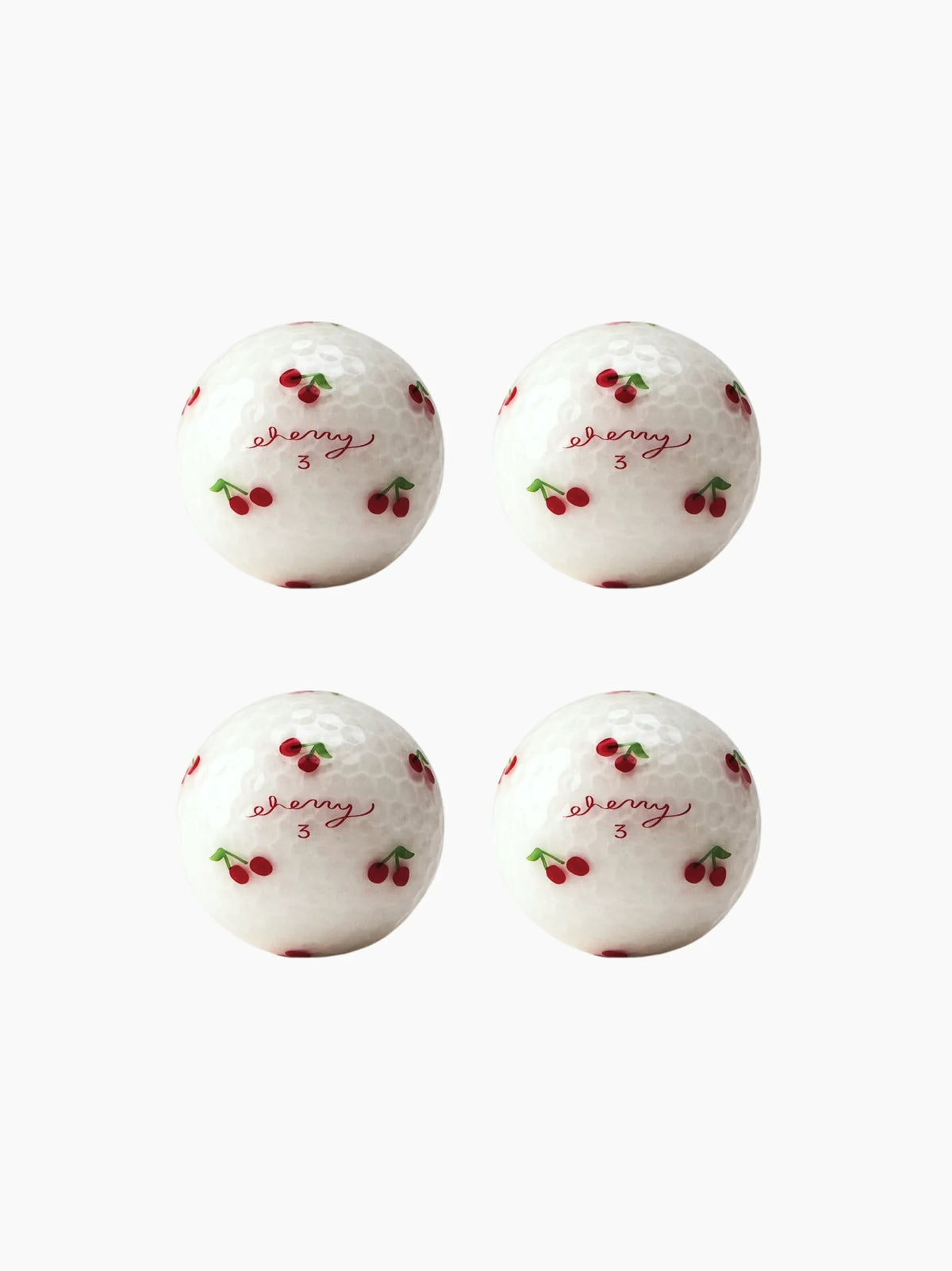 Cherry Motif Golf Ball Set