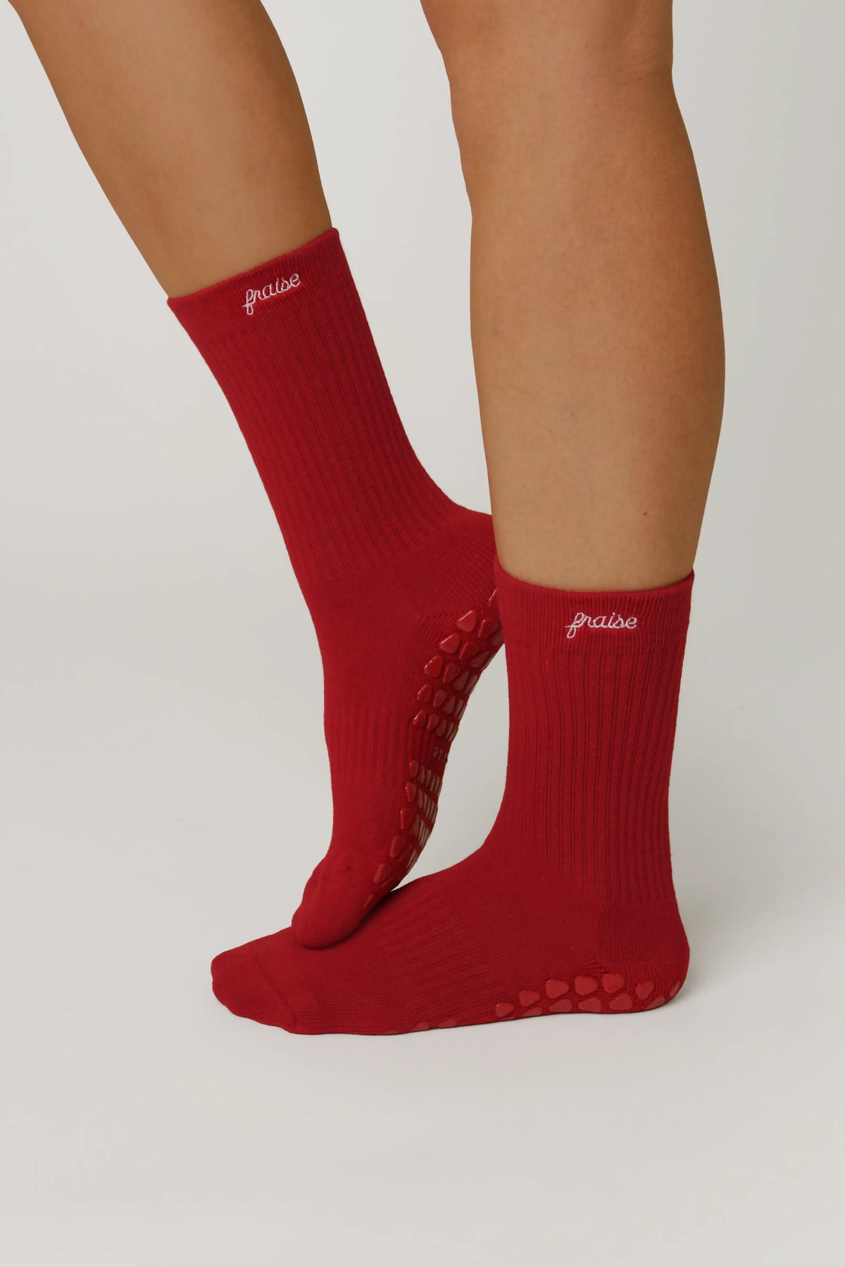 Cherry Pilates Socks