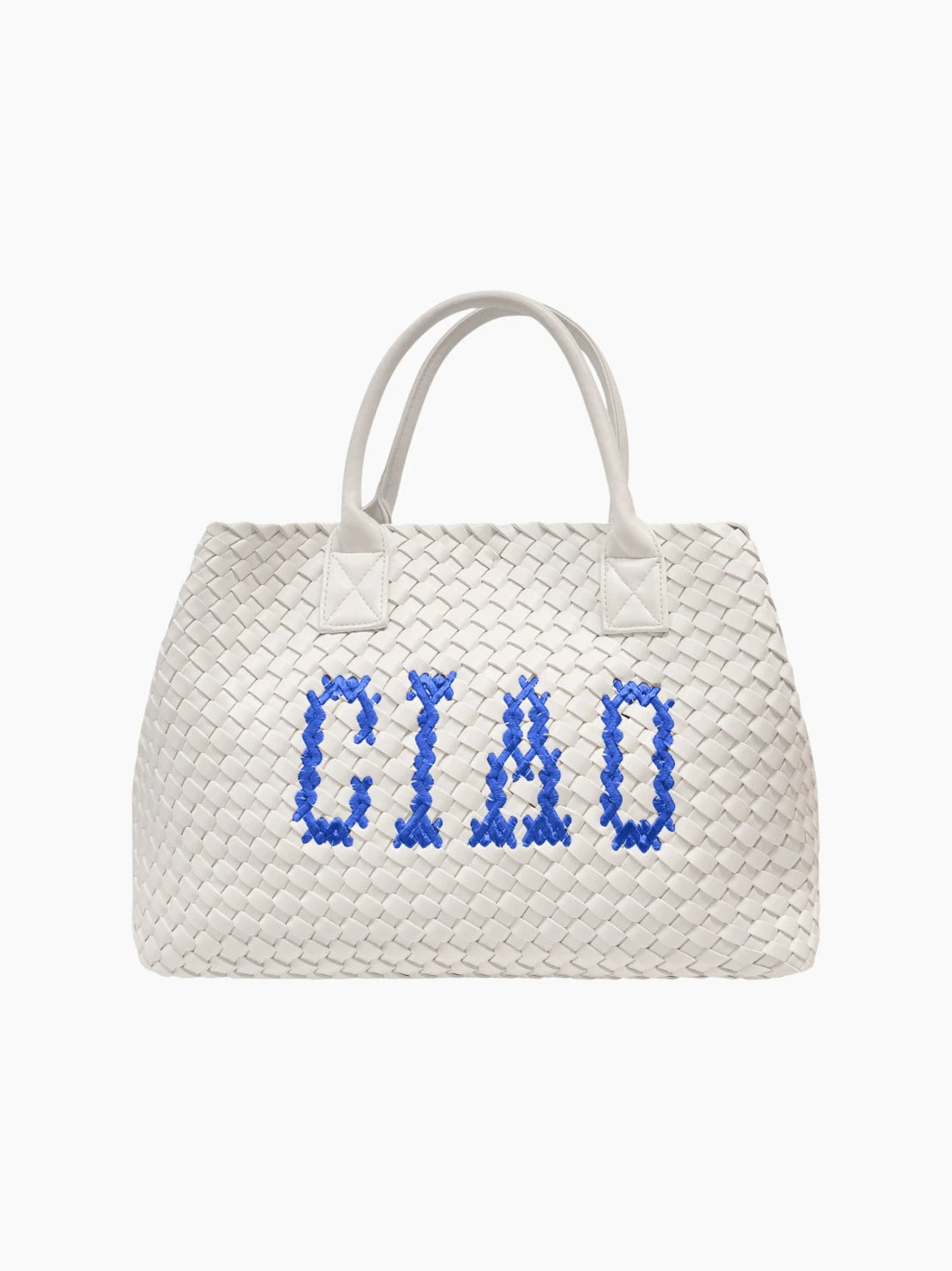 Ciao Embroidered Woven Bag